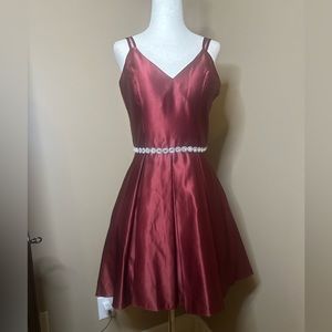 Blondie Nites burgundy formal dress size 7